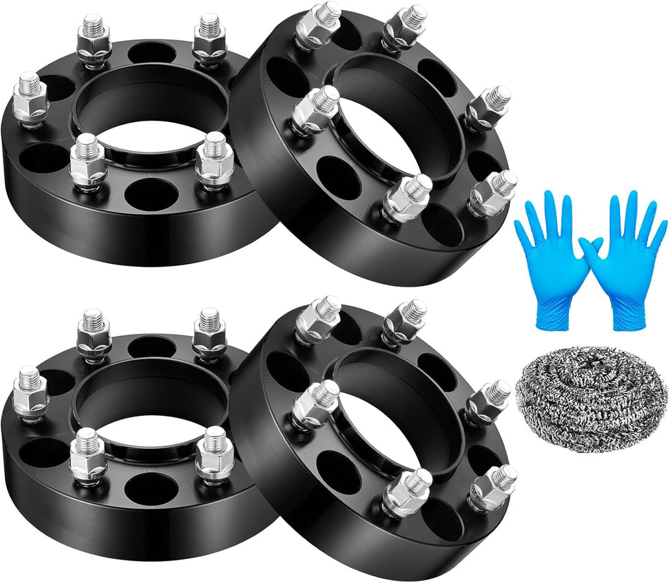 BDFHYK 6x139.7mm Wheel Spacers 1.5 inch Hubcentric Wheel Spacer Compatible with Ranger Bronco,Forged 6 Lug Wheel Adapters M12X1.5 & 93.1 mm Hub Bore, Set of 4
