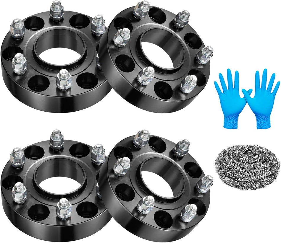 BDFHYK Wheel Spacers Compatible with Chevy Silverado 1500 Tahoe Suburban GMC Sierra 1500 Savana 1500 Yukon M14x1.5 Studs & 78.1mm Hub Bore, Thickness 1.5", Hubcentric Spacers 6x5.5 (6x139.7mm)