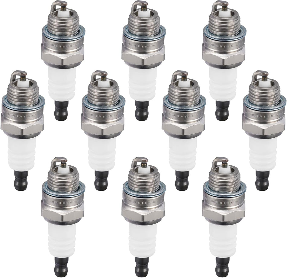 BDFHYK 5574 universal Spark Plugs Compatible with Universal engine for garden machines, lawn mowers, trimmers, etc. Replacement for BPMR8Y Set of 10