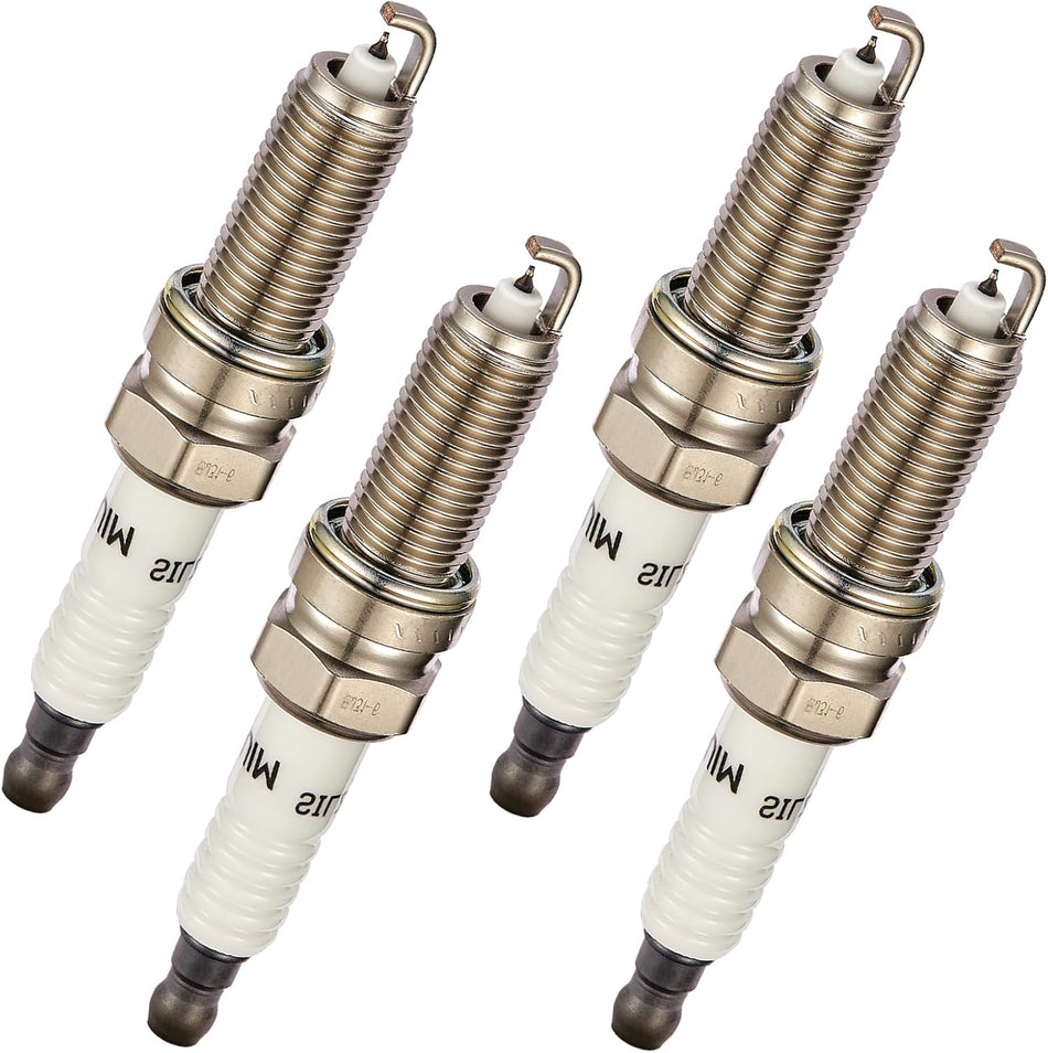 BDFHYK Set of 4 Iridium Spark Plug Compatible with Hyundai Equus Genesis Santa Fe Sport Sonata Tucson, Compatible with Kia Optima Sorento Sportage Borrego,Replacement for XP6203 SILZKR6B10E SP1040