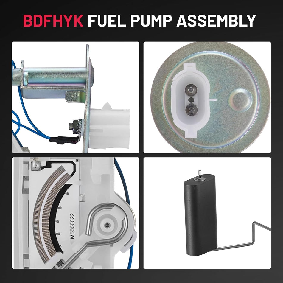 BDFHYK Electric Fuel Pump Module Assembly Compatible with Ford Mustang 1987-1997 2.3L l4, 3.8L V6, 4.6L V8, 5.0L V8 Replace FG164A