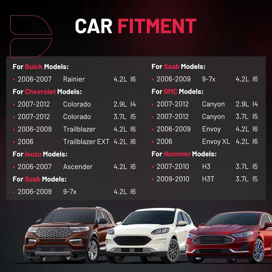 BDFHYK Ignition Coil Packs Compatible with Rainier Colorado Trailblazer Trailblazer EXT Canyon Envoy Envoy XL H3 H3T Ascender 9-7x 2.9L l4 3.7L l5 4.2L l6,Coil for UF497 12629472 C1558 Set of 4
