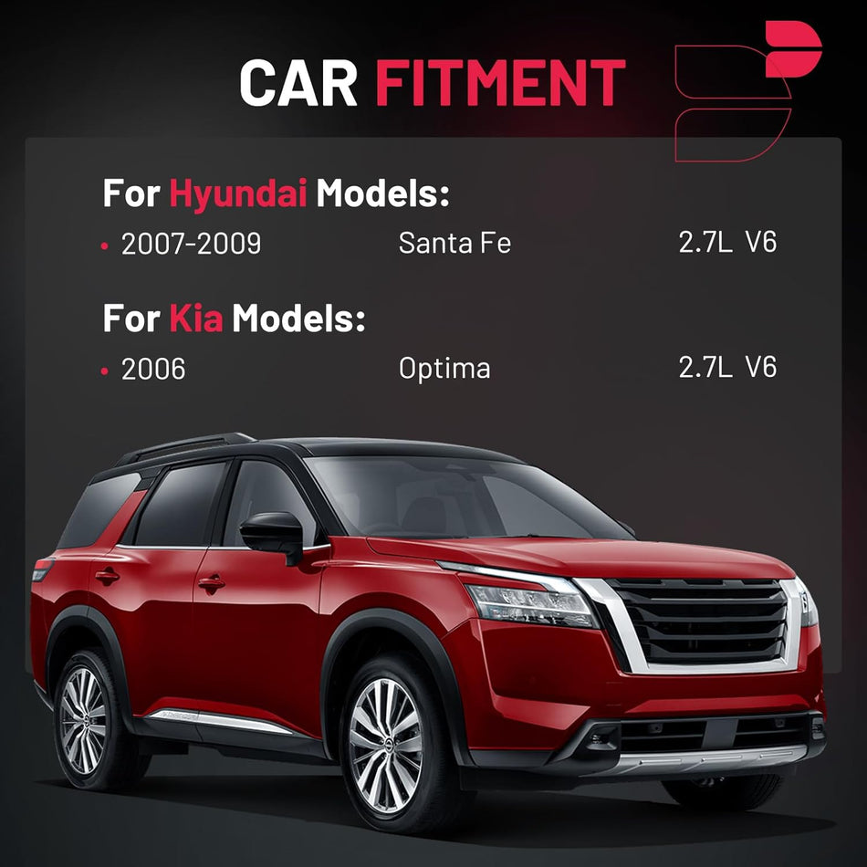 BDFHYK Ignition Coil Packs Compatible with Hyundai 2007-2009 Santa Fe, Compatible with Kia 2006 Optima 2.7L V6, Coil for 273013E100 UF554 UF-554 UF554T C826 U5074 5C1782 COP378 1788355 Set of 6