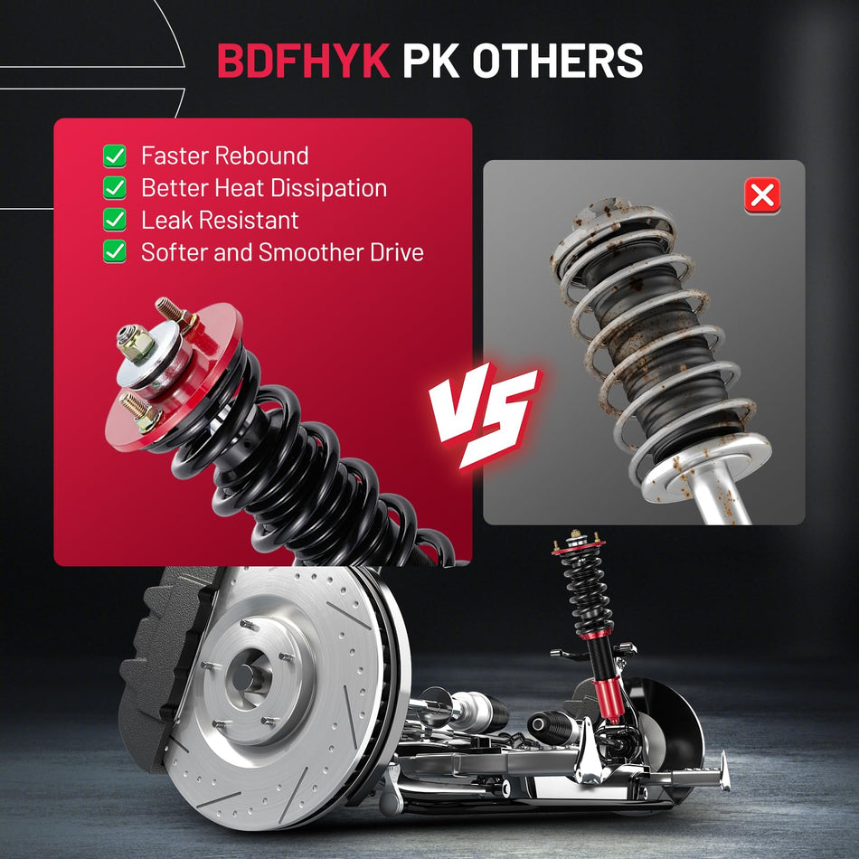 BDFHYK Performance Coilovers for 1998-2002 Honda Accord & 1999-2003 Acura TL / CL | Adjustable Suspension Assembly (4PCS)