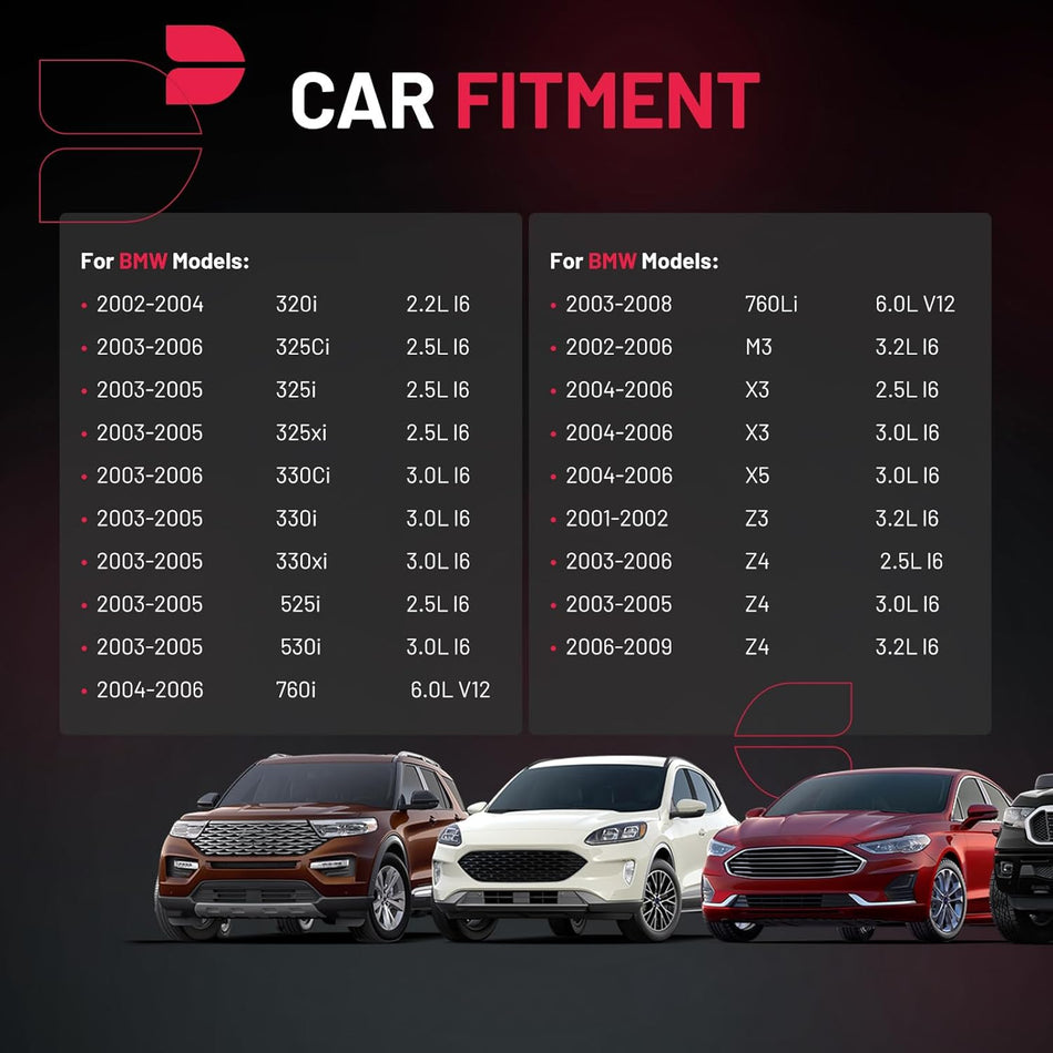 BDFHYK Ignition Coil Pack UF522 and Iridium Spark Plugs 7092 Compatible with BMW 320i 325Ci 325i 325xi 330Ci 330i 330xi 525i 530i 760i 760Li M3 X3 X5 Z3 Z4 2.2L 2.5L 3.0L 3.2L 6.0L L6 V12,Set of 6