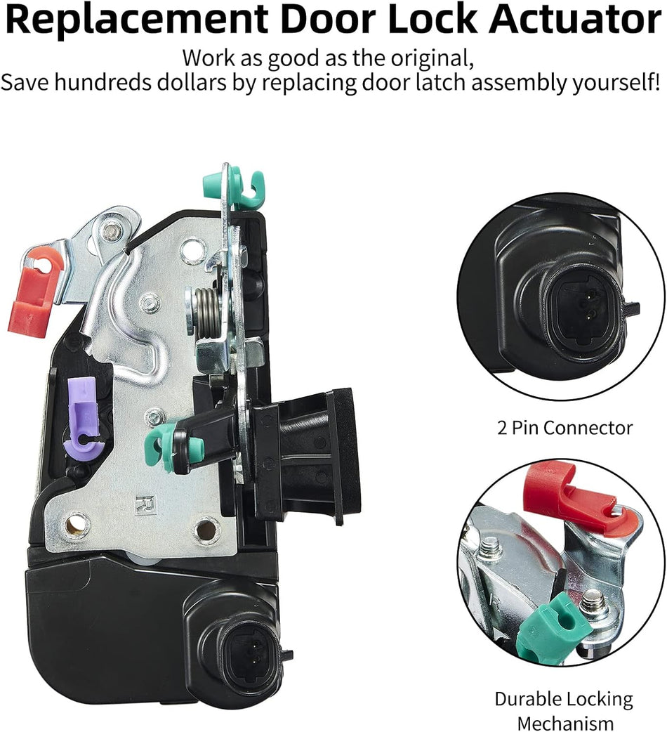 SYERAL Power Door Lock Actuator Front Right Passenger Side 931-635 Latch Motor Compatible with Dodge Ram 1500 2500 3500 1994-2002