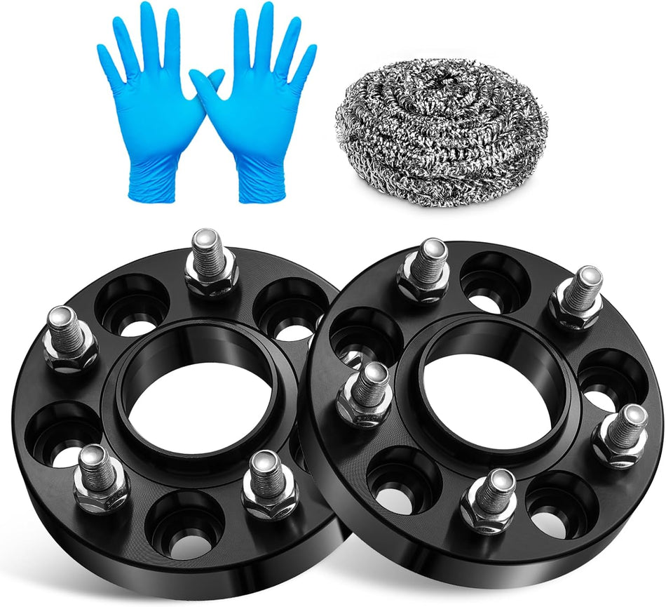 BDFHYK 5x108mm Wheel Spacers 1 inch 5x4.25 Hubcentric Wheel Spacer Compatible with Ford Fusion Jaguar F-Type XKR XF XJ Lincoln Mercury Volvo, 5 Lug M12x1.5 & 63.4mm Hub Bore, Set of 2