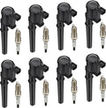 BDFHYK Ignition Coils UF191+ Iridium Spark Plug SP493 Fits For Lincoln Aviator Avanti,Mercury Marauder Mustang 4.6L 5.4L 6.8L