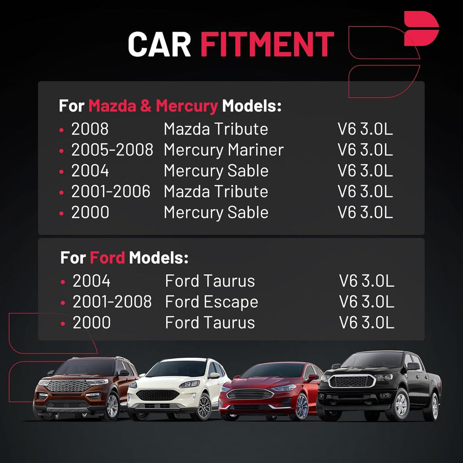 BDFHYK Ignition Coil DG513 DG500 & Spark Plug SP493 FD502 Compatible with Mazda Tribute,Compatible with Mercury Mariner Montego Sabler,Import Material, 6 Sets