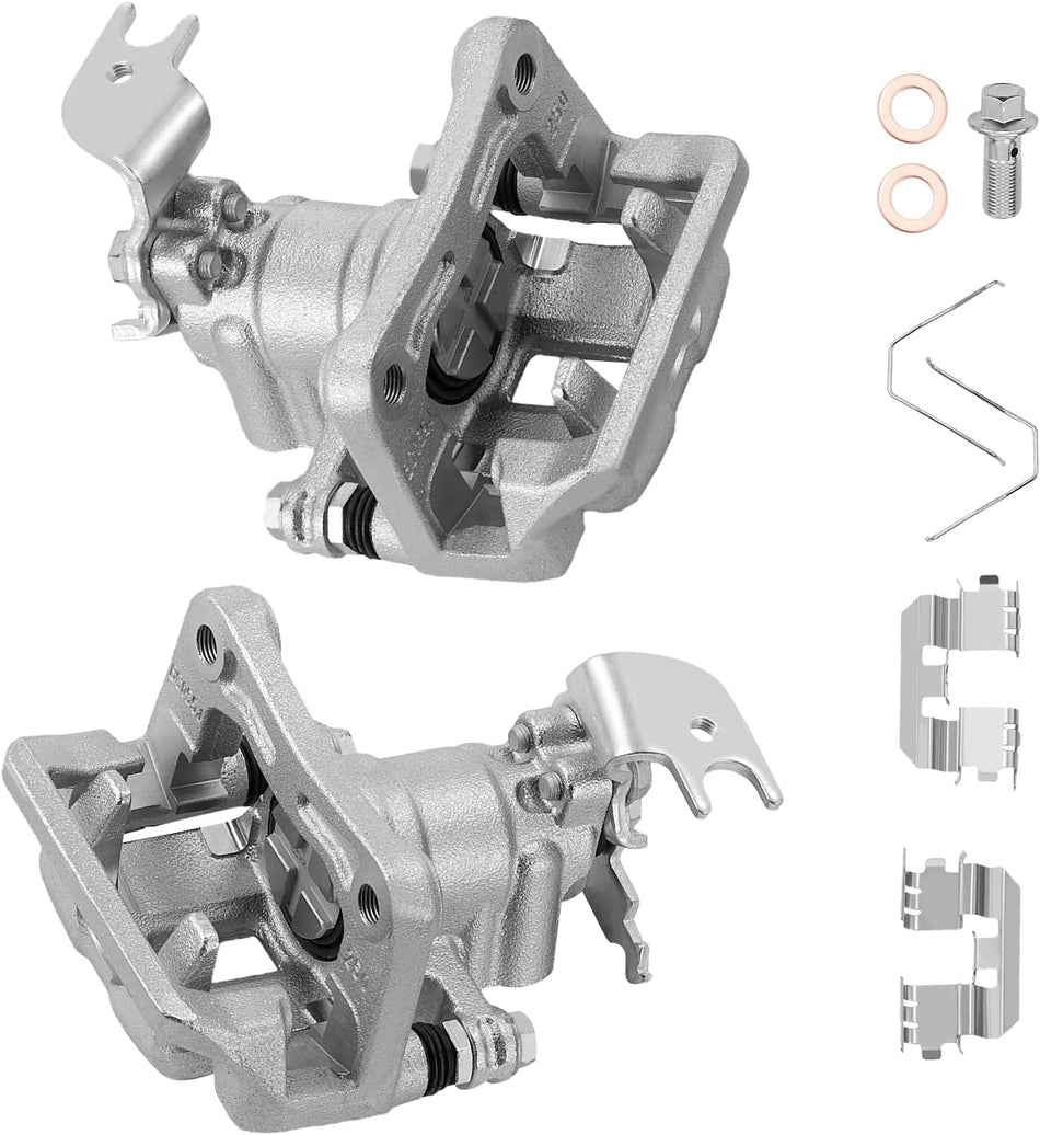 BDFHYK Rear Disc Brake Caliper Assembly w/ Bracket (2pcs) for Acura TSX & Honda Accord (2008–2014), 19B3358/19B3359
