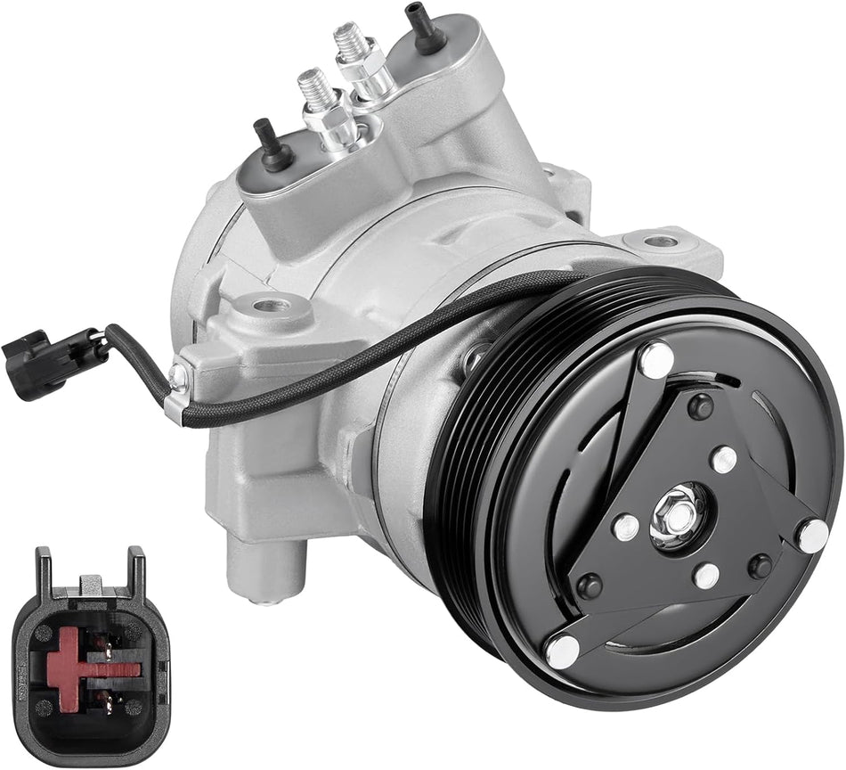 BDFHYK 97488 Air Conditioning A/C Compressor with Clutch Compatible with Ford Transit Connect L4 2.0L 2010-2013， Focus L4 2.0L 2008-2011， Focus L5 2.5L 2008 2009 2010 2011