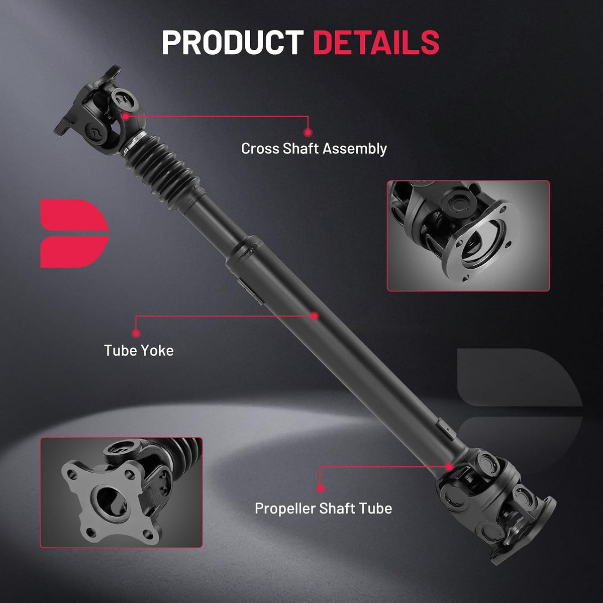 BDFHYK complete front drive shaft with 5146802AA cross-reference