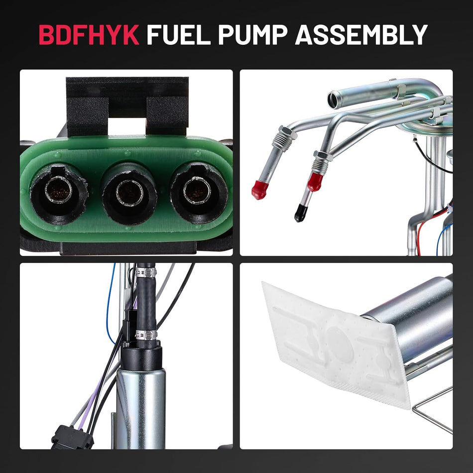 E3621S Electric Fuel pump module assembly Compatible with 1998-1995 Chevrolet C1500 C1500 C2500 C3500 K1500 K2500 K3500 GMC C1500 C1500 C2500 C2500 C3500 K1500 K1500 K2500 K2500