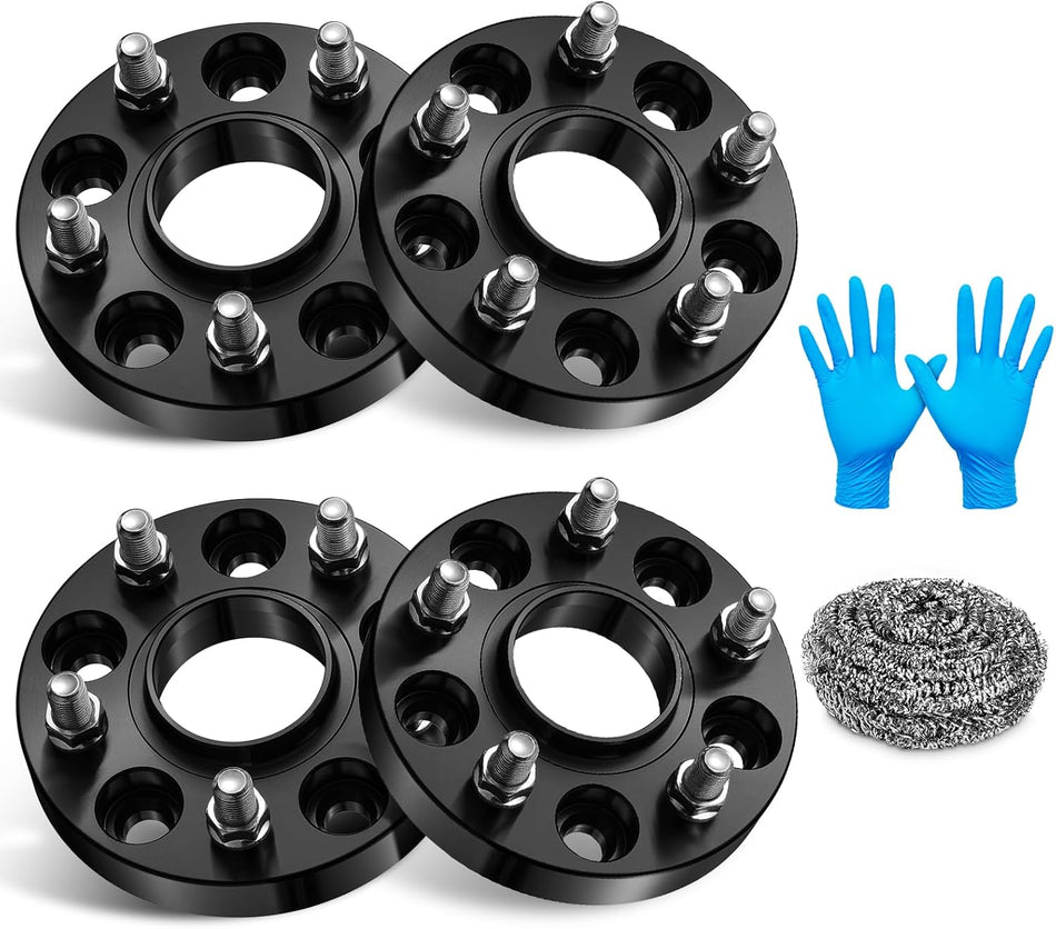 BDFHYK Wheel Spacers Compatible with Chevy Camaro Corvette Forged 5 Lug Wheel Adapters M14x1.5 & 66.9mm Hub Bore, Thickness 1" Hubcentric Wheel Spacer 5x4.7 (5x120mm) 4 pcs 5x4.7-1 inch
