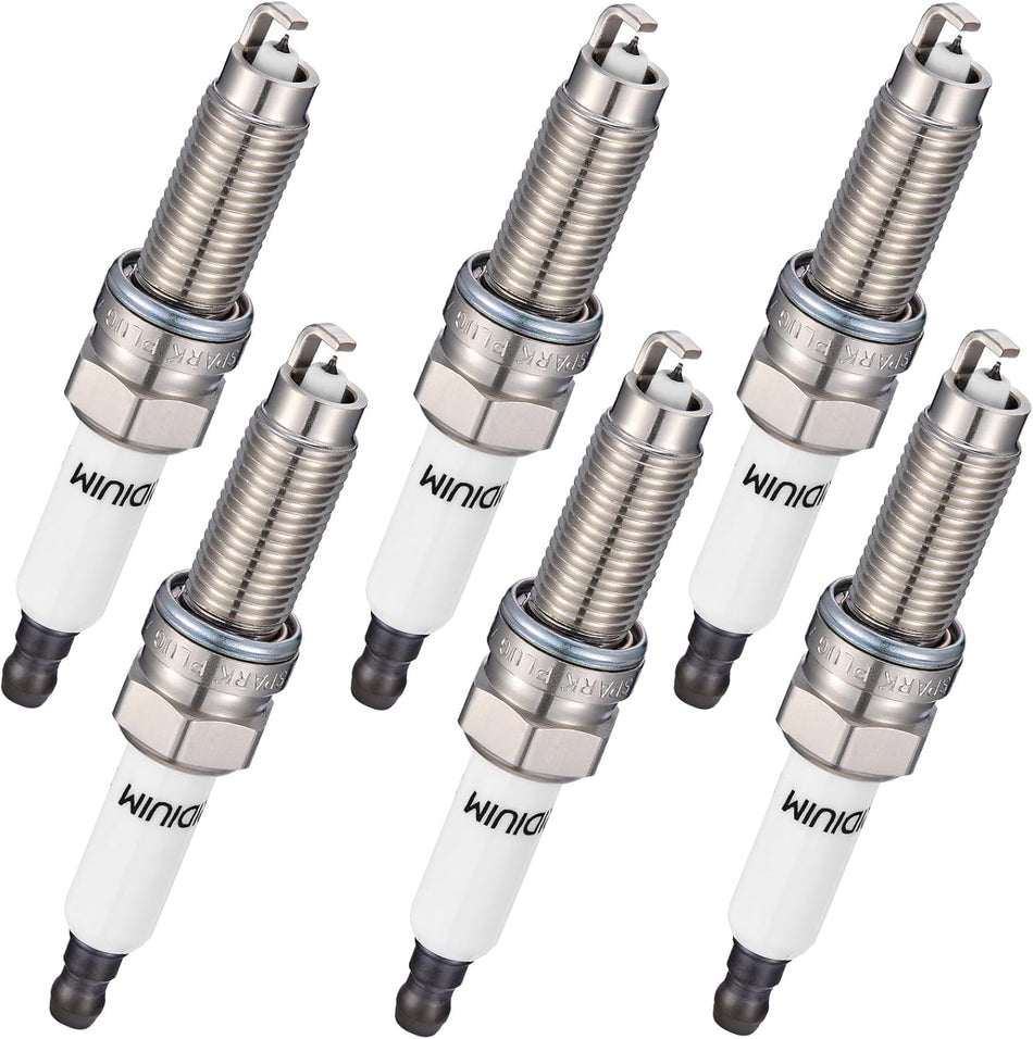 BDFHYK 1961 Platinum Iridium Spark Plugs Compatible with Bugatti Veyron 16.4,Compatible with Porsche Cayenne,Q7 VW Atlas Passat CC Passat 3.6L 8.0L V6 W16 Replacement for ILZKR7A 101905622 Set of 6