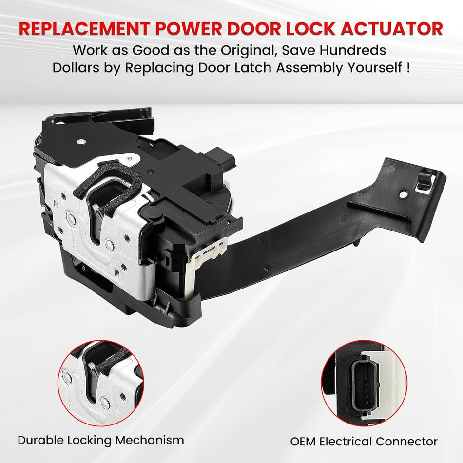 SYERAL Power Door Lock Actuator w/Latch Assembly 937-651 Front Right Passenger Side Door Latch Compatible with Ford Escape 2008-2012, Compatible with Mercury Mariner 2008-2011