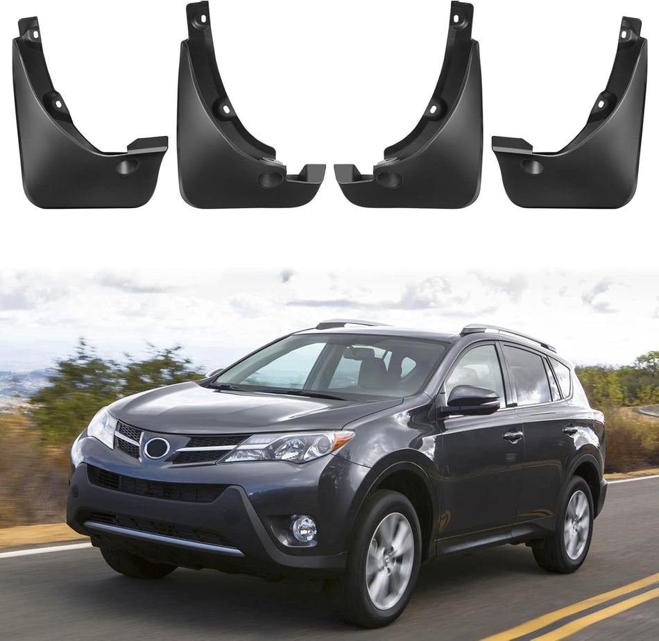 Mud Flaps for Toyota RAV4 2006–2012, Front & Rear 4PCS, With Fender Flares
