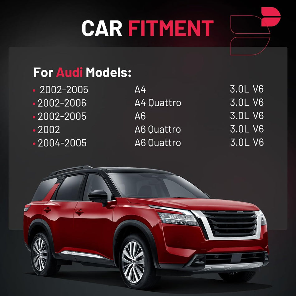 BDFHYK Ignition Coil Packs Compatible with Audi 2002-2005 A4, 2002-2006 A4 Quattro, 2002-2005 A6, 2002 A6 Quattro, 2004-2005 A6 Quattro 3.0L L6, Coil for UF-483 UF483 GN10444 6739301 1788338 Set of 4