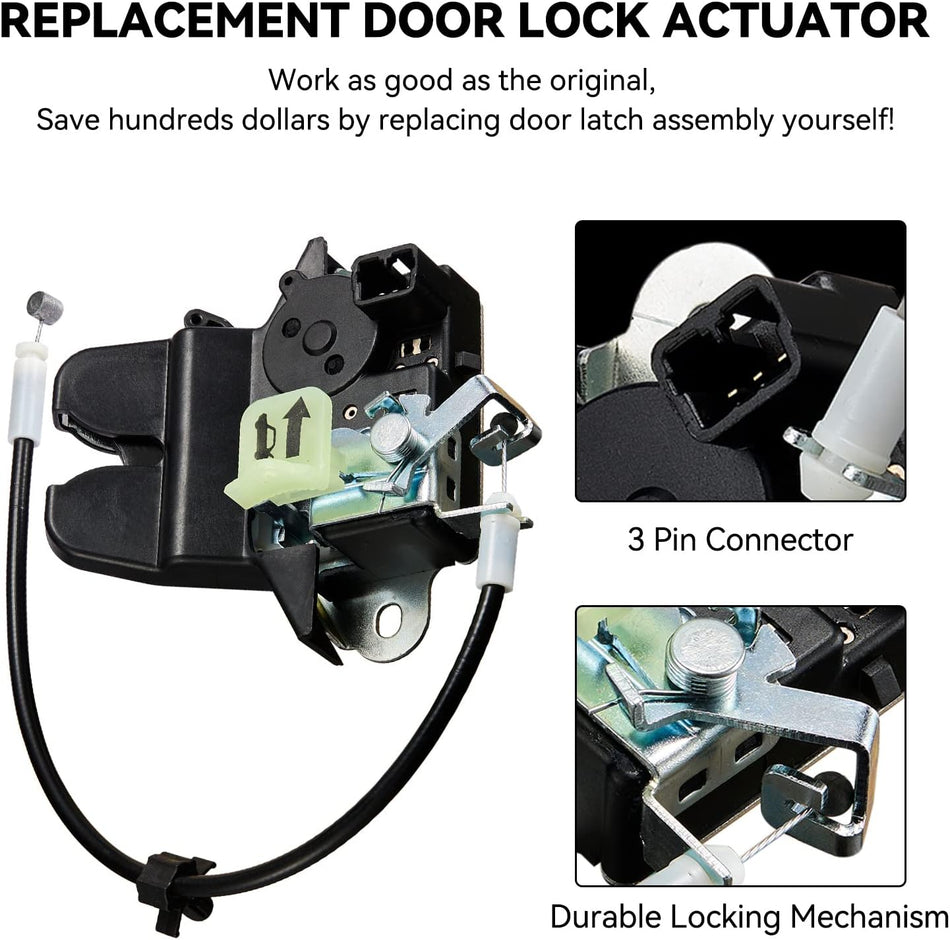 SYERAL Trunk Latch Actuator Replacement for 2011-2015 Hyundai Sonata Tailgate Trunk Lid Latch Lock Actuator Motor