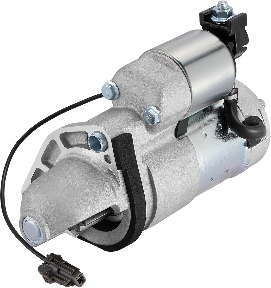 BDFHYK Starter Motor Compatible with Infiniti G25 2011-2012, QX50 2016-2017, Compatible with Nissan 370Z 2009-2019, 2.5L 3.0L 3.7L, 12V 1.6KW 10 Teeth Clockwise, Replace# 17934