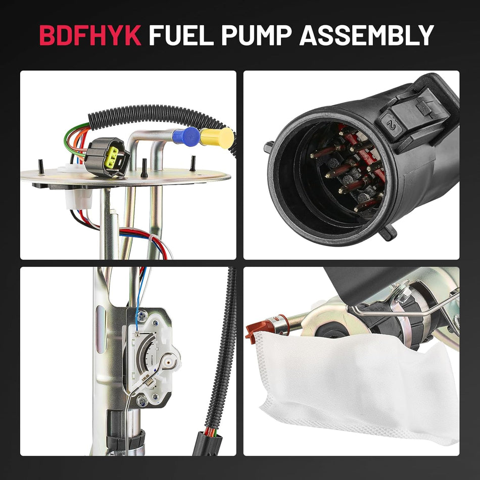 BDFHYK Electric Fuel Pump Module Assembly Compatible with Ford Explorer 1997-1998 4.0L V6, 5.0L V8,Compatible with Mercury Mountaineer 1997-1998 4.0L V6, 5.0L V8 Replace E2266S