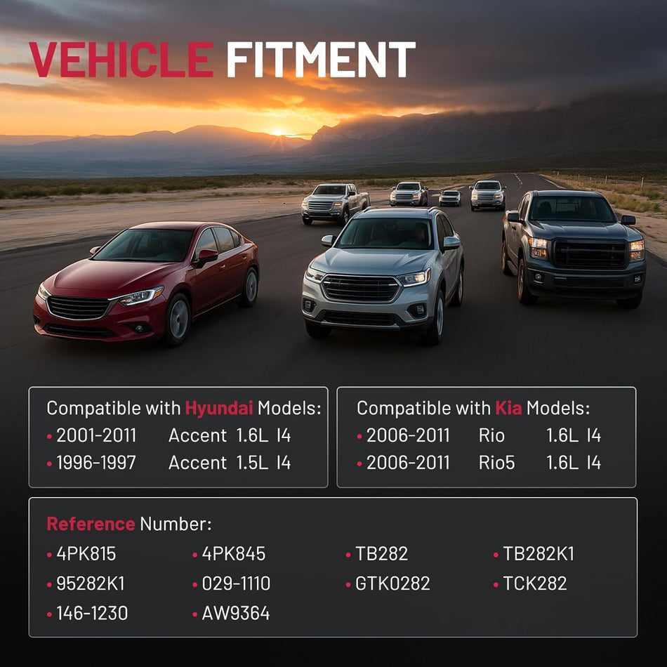 TCK282 Engine Timing Belt Kit with Water Pump