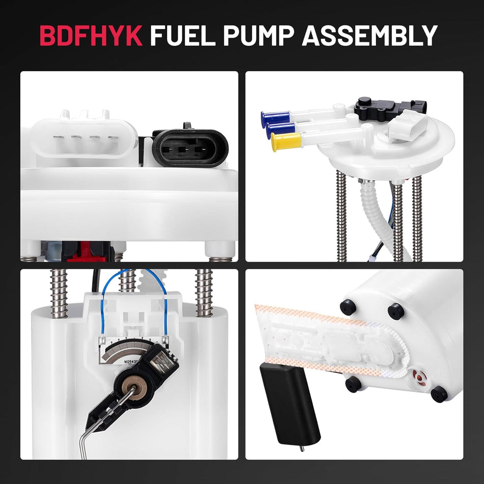 E3563M Electric Fuel Pump Module Assembly, Compatible with S10 2002-2003 (4.3L V6); Compatible with Sonoma 2002-2003 (4.3L V6)