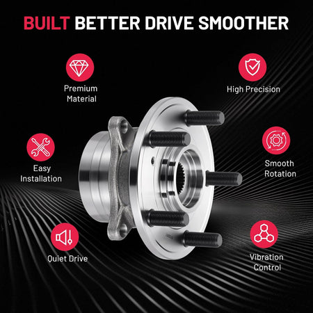 BDFHYK 513267 front wheel bearing replacement part with OE-style hub assembly design