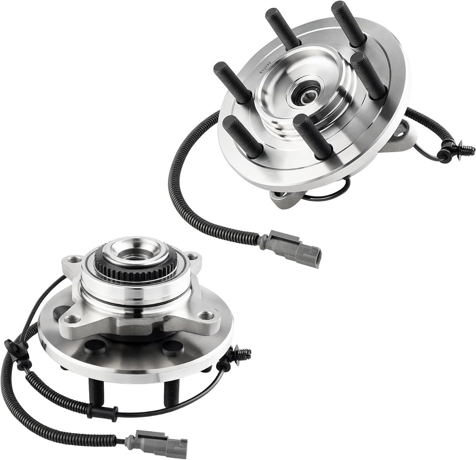 BDFHYK 515177 4WD Front Wheel Bearing and Hub Assembly 6 Lugs with ABS Sensor Compatible with Ford F-150 2018 2019 2020 18 19 20