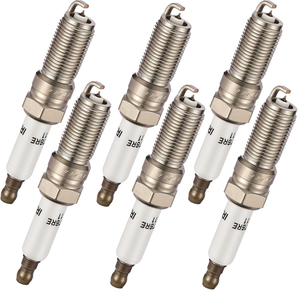 BDFHYK Set of 6 Iridium Spark Plug Compatible with Enclave XTS Impala Camaro Acadia 9-4X Outlook,2.0L 2.4L 2.5L 2.8L 3.0L 3.5L 3.6L 4.6L 6.0L,Engine Replacement for 41-109 12622561 12681660 ILTR6E11
