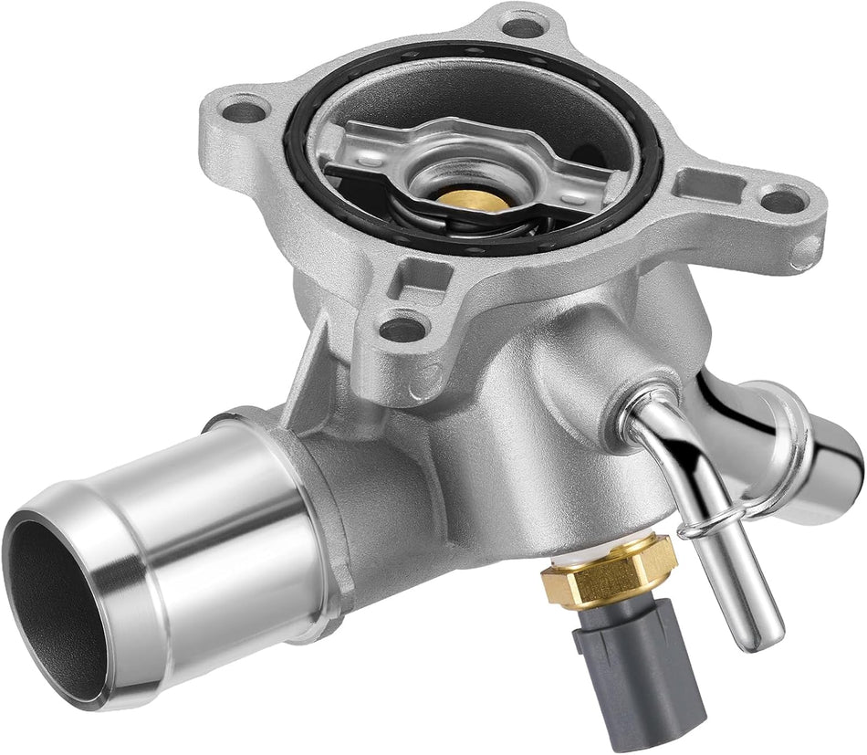 BDFHYK 816-194 Upgrade Aluminium Coolant Thermostat Housing Assembly Compatible with Dodge Ram ProMaster CityDart, Compatible with Jeep Cherokee Compass Renegade,200,500X