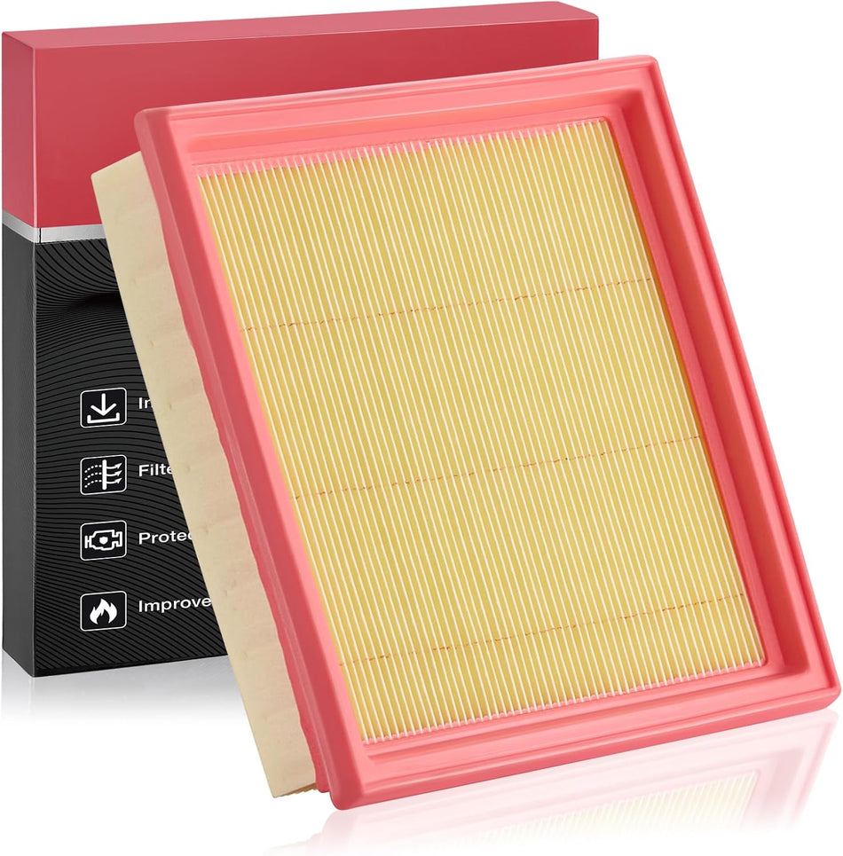 BDFHYK CA10544 Engine Air Filter Compatible with Nissan 350Z 370Z, Compatible with INFINITI G25 G35 G37 Q40 Q60 QX50 EX35 EX37, Replace# 16546JK20A