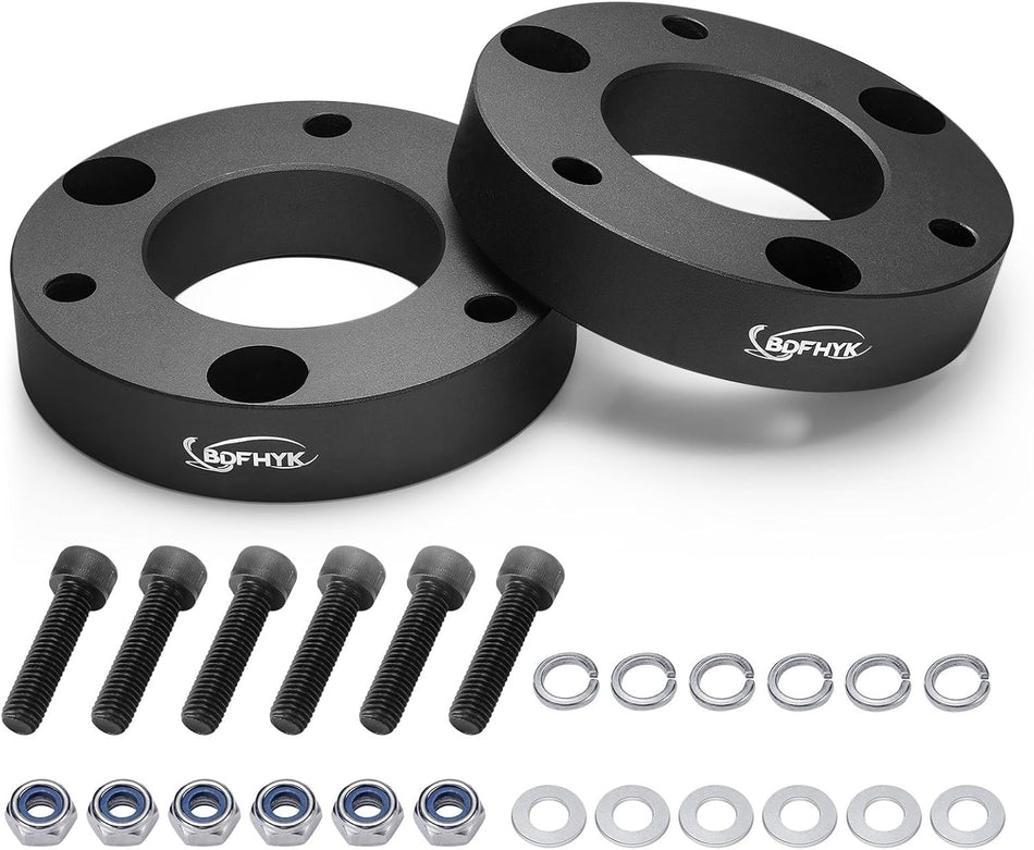 BDFHYK 2'' Front Leveling Lift Kit Compatible with Chevy Silverado 2007-2022/Avalanche/Sierra/Suburban 1500/Yukon/Tahoe 2WD/4WD Front Strut Spacers