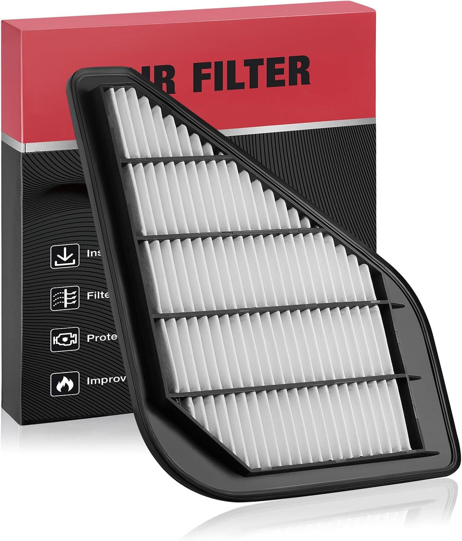 BDFHYK CA10110 Engine Air Filter Compatible with GMC 2017 Acadia Limited, 2007-2016 Acadia, Compatible with Chevy 2009-2017 Traverse 3.6L V6
