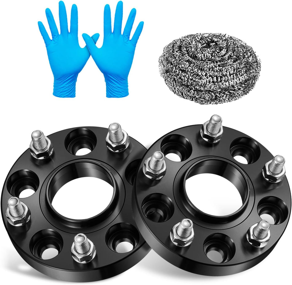 BDFHYK 5x114.3mm to 5x120mm Wheel Spacers 1inch 5x4.5 to 5x4.7 Hubcentric Wheel Spacer Compatible with Acura CL MDX, HR-V Odyssey, Forged 5 Lug Wheel Adapters M12x1.5 & 64.1mm Hub Bore, Set of 2