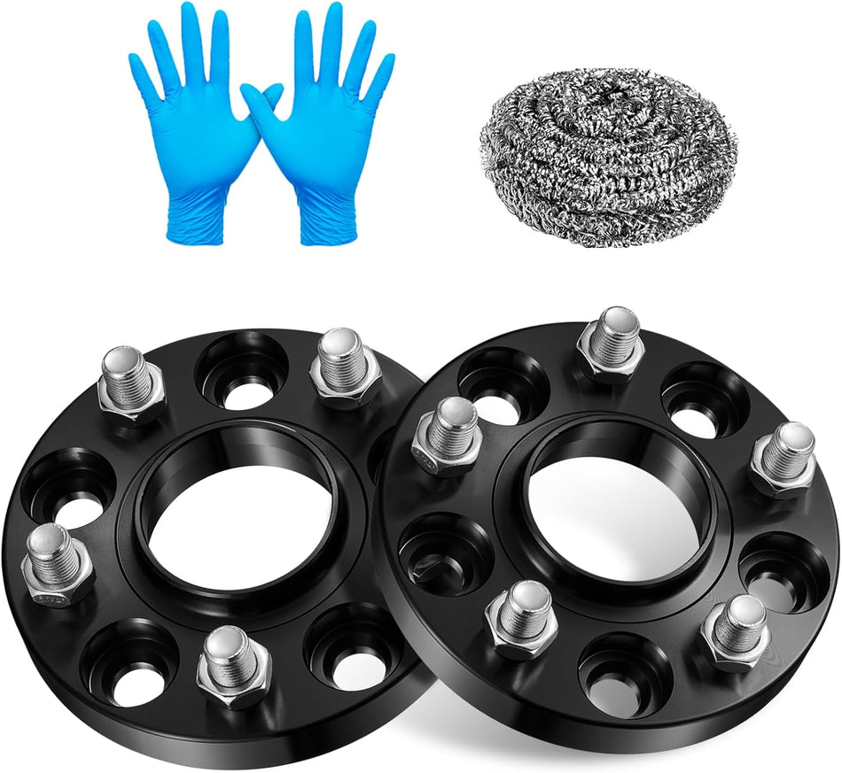 BDFHYK 5x114.3mm Wheel Spacers 20mm 5x4.5 Hubcentric Wheel Spacer Compatible with Tesla Model 3 2017-2024, Model Y 2020-2024, Forged 5 Lug Wheel Adapters M14x1.5 & 64.1mm Hub Bore, Set of 2