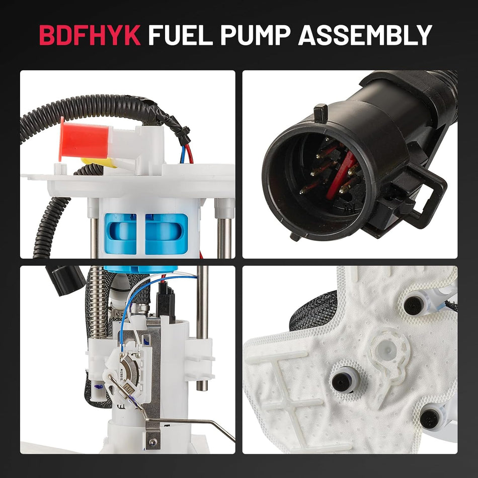 BDFHYK Electric Fuel Pump Module Assembly Compatible with Ford Explorer/Explorer Sport Trac 2009-2010 4.0L V6, 4.6L V8, Compatible with Mercury Mountaineer 2010 4.0L V6, 4.6L V8 Replace E2553M
