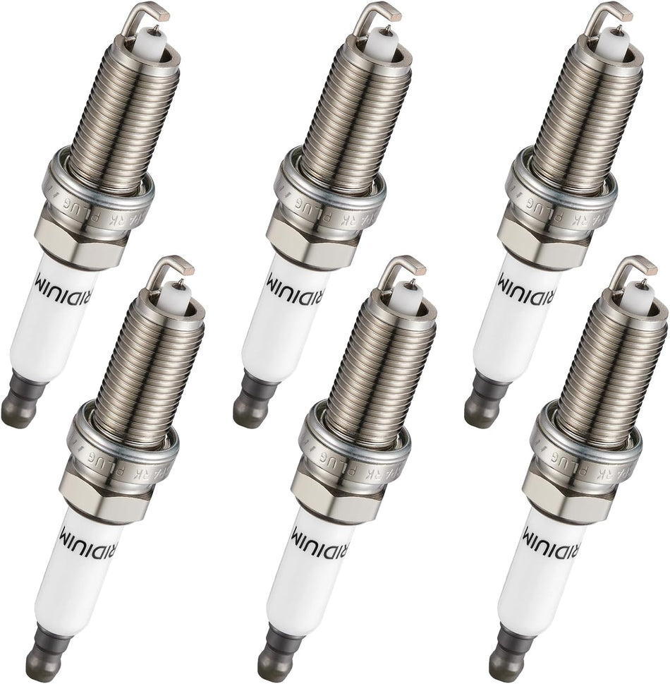 BDFHYK Iridium Spark Plugs ILZFR6D11 Compatible with BMW 328i 328xi 328i xDrive 528i 528xi 528i xDrive 525i 525xi 530i 530xi 325i 325xi 330i 330xi 128i X3 X5 Z4 2.5L 3.0L L6 1208 12120032137 Set of 6