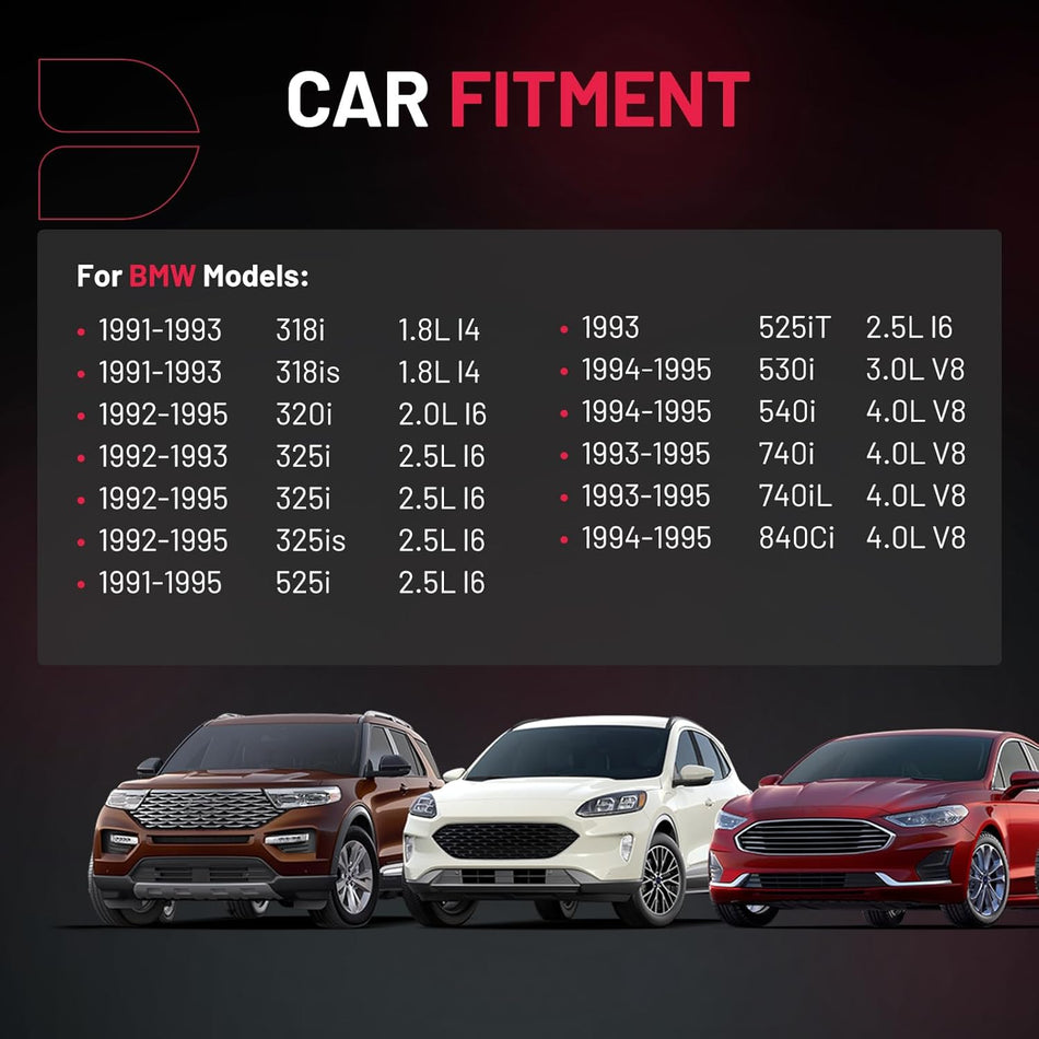 BDFHYK Ignition Coil Packs Compatible with BMW 318i 318is 320i 325i 325i 325is 525i 525iT 530i 540i 740i 740iL 840Ci 1.8L 2.0L 2.5L 3.0L 4.0L l4 l6 V8,Coil for UF226 12131730766 12131402440 Set of 6