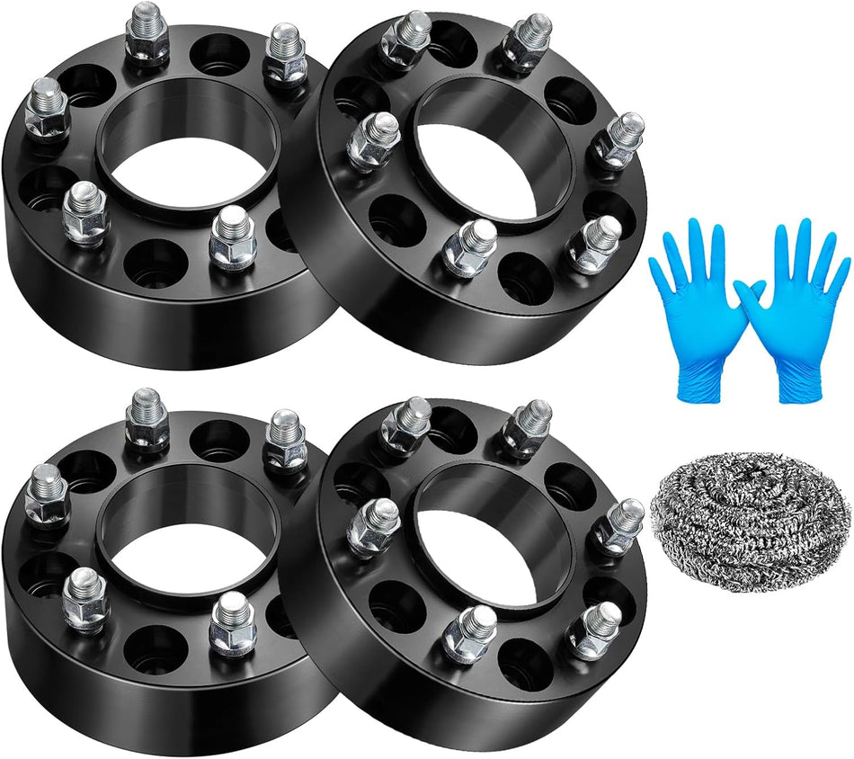 BDFHYK 6x135mm Wheel Spacers, 2 inch Hubcentric Wheel Spacer Compatible with F150 Expedition Lobo 2015-2022, Forged 6 Lug Wheel Adapters M14x1.5 & 87.1 mm Hub Bore Compatible with Navigator, Set of 4