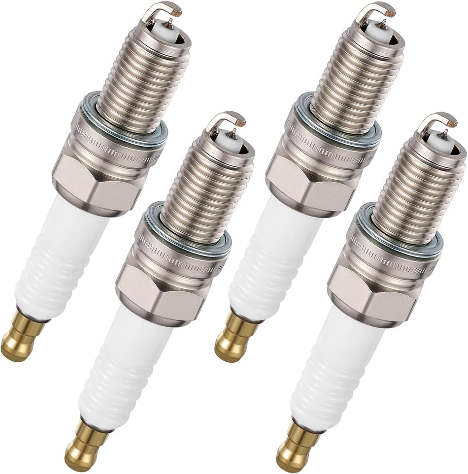 BDFHYK 810 Iridium Spark Plugs Compatible with Chevy Spark 2013-2015 1.2L l4, Fiat 500 2014-2017 1.4L l4, Set of 4