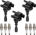 BDFHYK 3 Ignition Coil UF432 and 6 Iridium Spark Plug 5464 for Kia Sedona 2002-2005, Hyundai XG300 2001, XG350 2002;3.0L 3.5L V6
