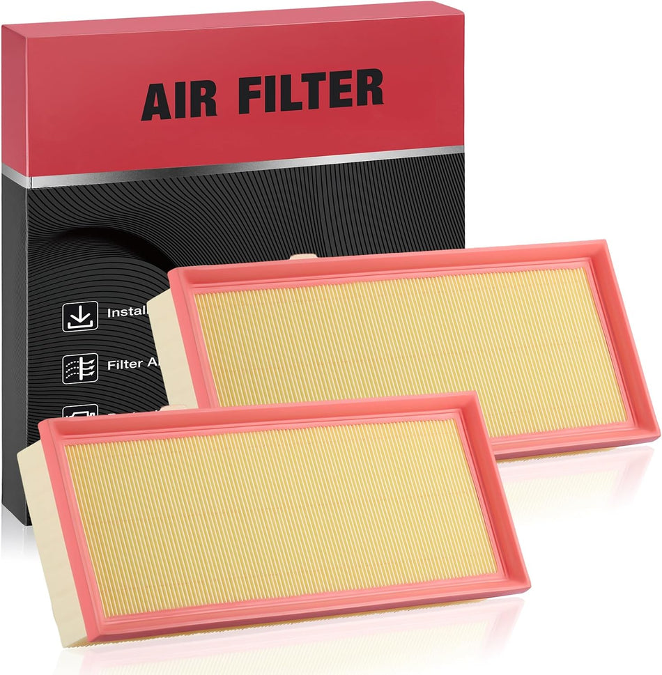 BDFHYK 2 PC Engine Air Filters Compatible with Mercedes-Benz CL550, CL63 AMG, CLS550, CLS63 AMG, CLS63 AMG S, E550, E63 AMG, AMG S, G63 AMG, GL450, GL550, GL63 AMG, GLE550, GLE63 AMG, GLE63 AMG S