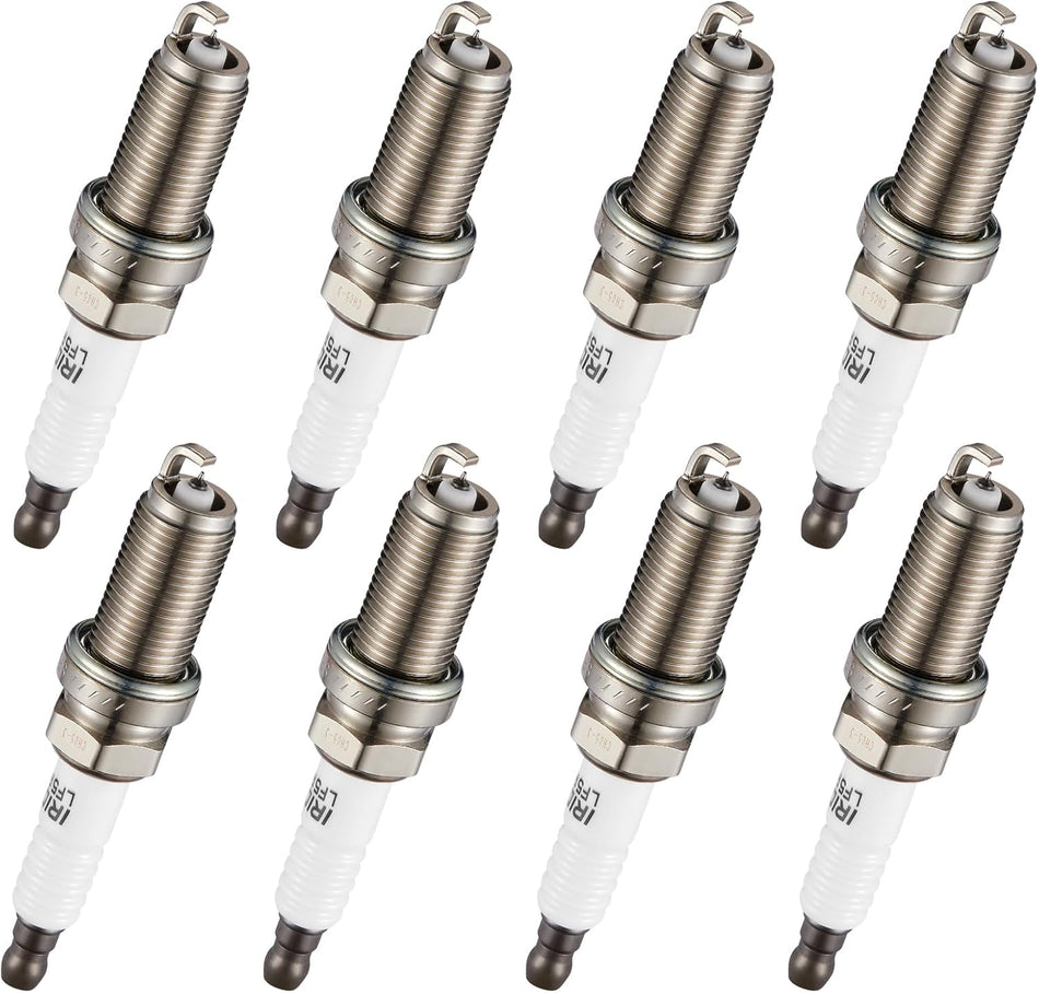 BDFHYK Iridium Spark Plugs 4469 Compatible with Hyundai Genesis TITAN Pathfinder Armada,Compatible with INFINITI M45 FX45 QX56,Borrego 4.5L 4.6L 5.6L V8 for BY481LFR5A LFR5AIX11 MZ602090 Set of 8