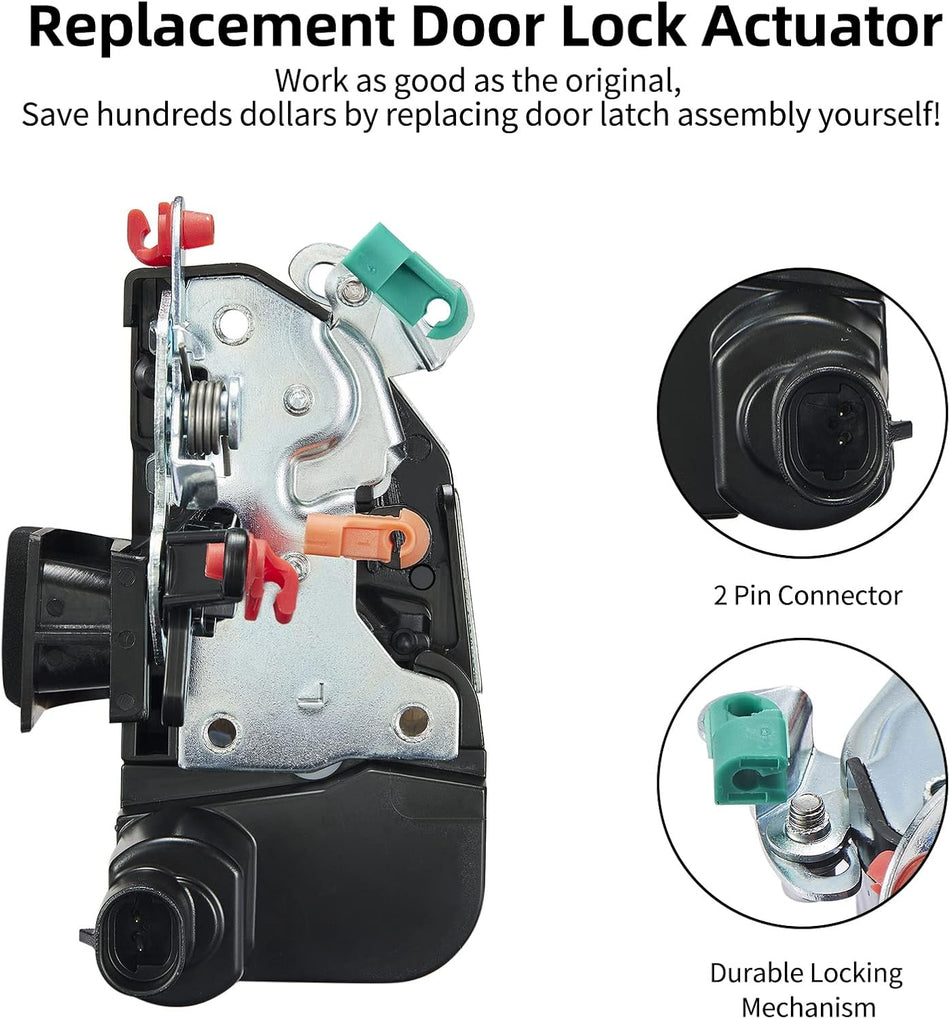 SYERAL Power Door Lock Actuator Front Left Driver Side 931-634 Latch Motor Compatible with Dodge Ram 1500 2500 3500 1994-2002