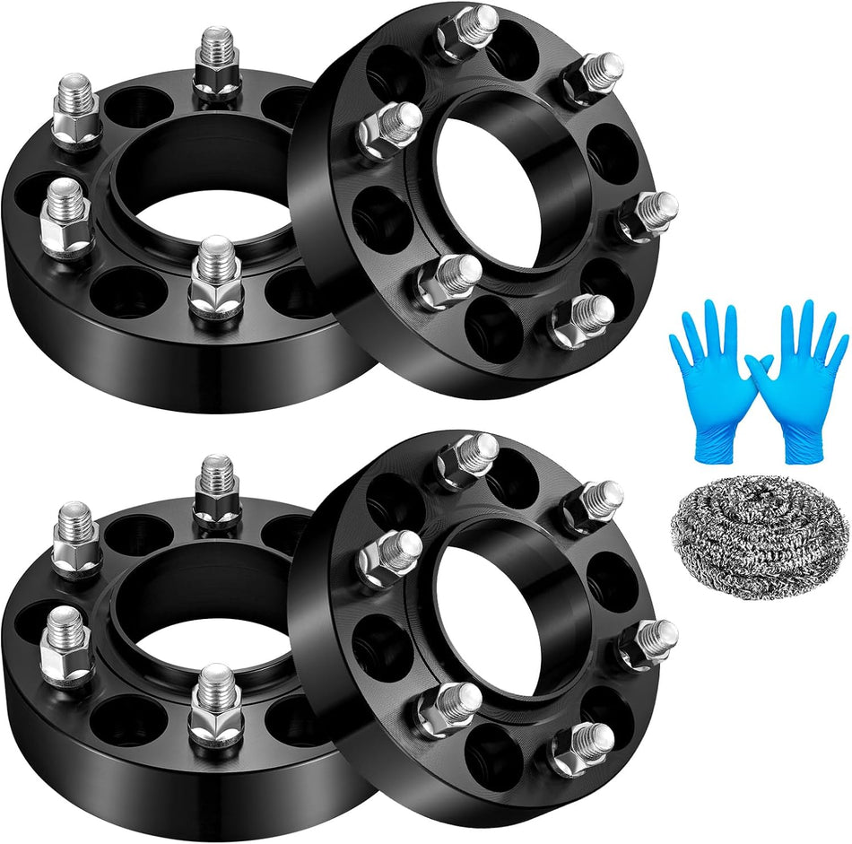 BDFHYK 6x135mm Wheel Bolt Pattern 1.5 inch Hubcentric Wheel Spacer Compatible with Lincoln Mark LT Navigator Expedition F-150,Forged 6 Lug Wheel Adapters M14x2 & 87.1 mm Hub Bore, Set of 4