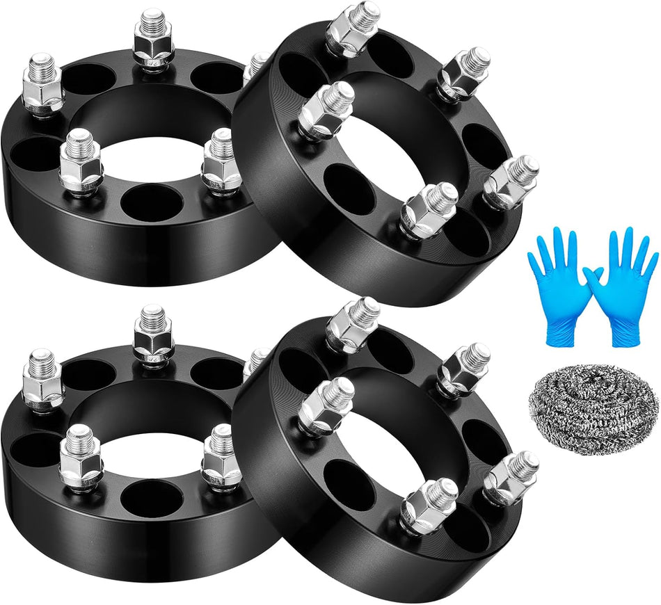 BDFHYK 5x114.3mm Wheel Spacers 1.5 inch Compatible with Ford Jeep Compatible with Lincoln Mercury, Forged 5 Lug Wheel Adapters 1/2 x 20 & 82.5 mm Hub Bore,Set of 4, Not Hubcentric