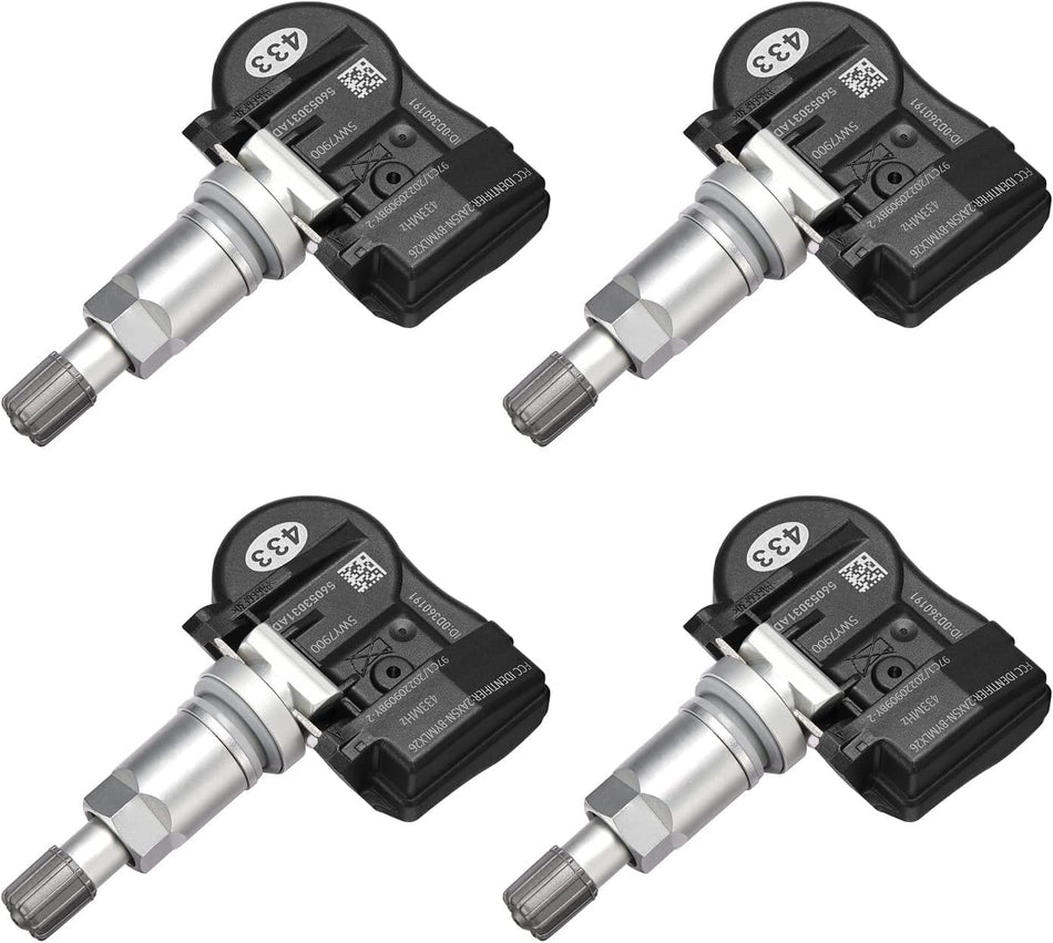 BDFHYK TPMS Sensor Compatible with Chrysler Dodge Fiat Hyundai Jeep KIA Lancia Mitsubishi 433Mhz Programmed Tire Pressure Monitoring Sensor Replaces# 56029359AC,56053031AD