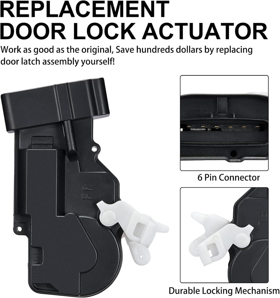 SYERAL Power Door Lock Actuator 746-639 Front Right Passenger Side Door Latch Compatible with Toyota 2000-2005 Avalon, 1999-2003 Camry, 2001-2007 Sequoia, 1999-2003 Solara, 2004-2006 Tundra