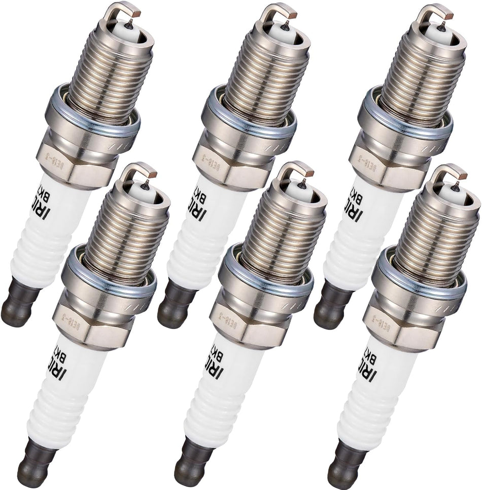 BDFHYK 2667 Iridium Spark Plugs Compatible with Porsche Cayenne Boxster 911,Compatible with Audi A3 A4 A5 VW CC Jetta Passat,Cruze Sonic Trax,Alpina B7,Encore 2.0L 3.0L 4.2L L4 H6 V8 Set of 6